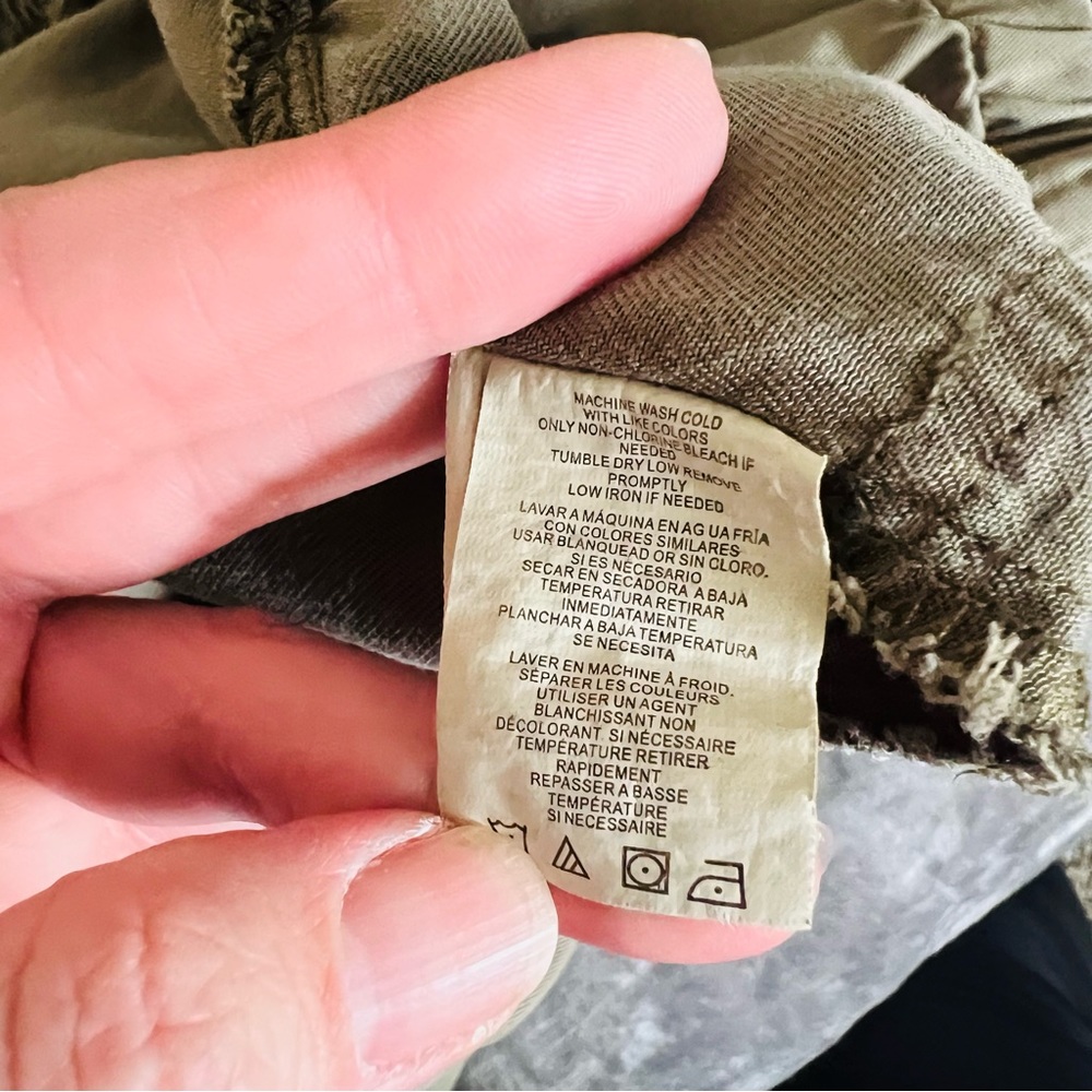 Thread & Supply size small olive green pull on joggers draw string elastic waist - Picture 9 of 12